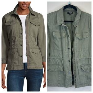 a.n.a Sage Green Womens XXL Utility Jacket Army Green Pockets Spring Fall